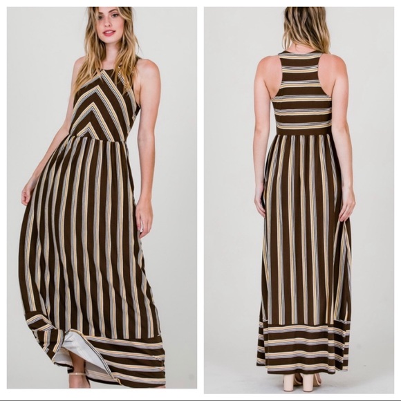 ✨LAST✨Absolutely gorgeous multi striped maxi dress - Picture 4 of 8